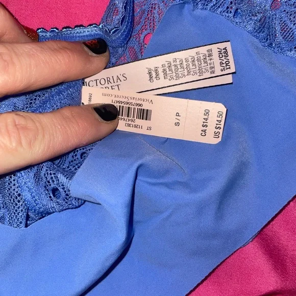 Victoria's Secret Blue Lace Panties Intimates - Picture 3 of 3